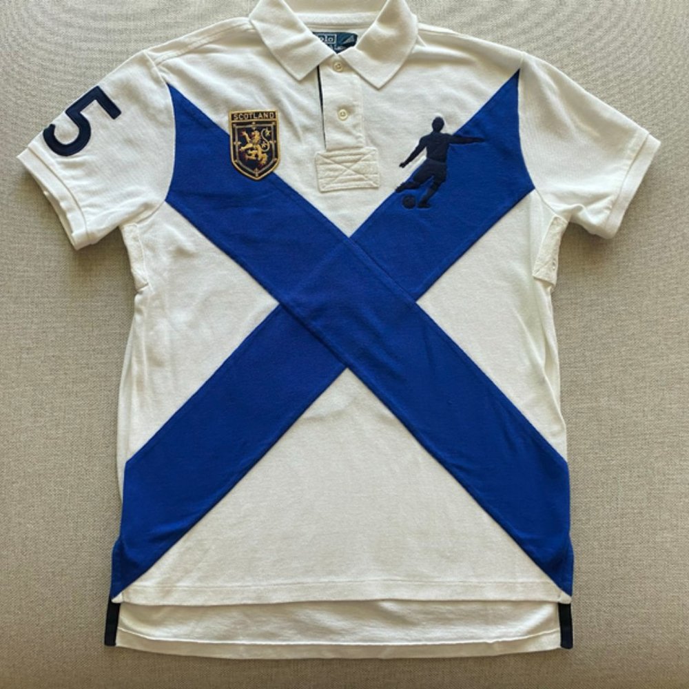 Polo Ralph Lauren Vintage New Men's 2010 World Cup Scotland Mesh Shirt Size…